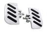 Wyatt Gatling #5690 - Chrome Slot Inverted Passenger Footboard Set