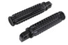 Wyatt Gatling #78070B - Black Grained Style Footpeg Set