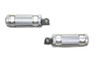 Wyatt Gatling #17-0312KB - Silver Knurled Four Grooved Footpeg Set