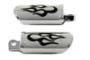 Wyatt Gatling #17-0/6481EMP - Flame Style Adjustable Footpeg Set Chrome