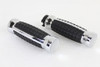 Wyatt Gatling #351098 - Alligator Style Throttle By Wire Grip Set Chrome