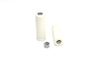 Wyatt Gatling #17-0506EW - White Stock Style Grip Set with Chrome Plugs