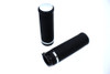 Wyatt Gatling #17-0556 - Black Grip Set with Chrome End Caps