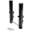 Performance Machine (PM) #0208-2056-BM - Fork Leg Kit - Black - Lower - Dual Disc - Contrast Cut - '08-'13