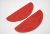 V-Twin - Red Oval Footbaord Set