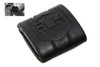V-Twin #18006 - Black Rubber Brake Pedal Pad With FLH Logo