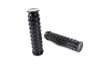 V-Twin #78078B - Black Grained Style Handlebar Grip Set