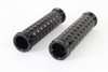 V-Twin #78078B - Black Grained Style Handlebar Grip Set