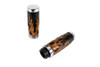 V-Twin #78455 - Amber Flame Style Throttle By Wire Grip Set with Chrome Ends