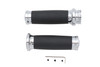 V-Twin #77023 - Caliber Handlebar Grip Set Chrome
