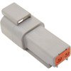 Namz #DR-2G - Deutsch Receptacle - 2 Pin - Gray