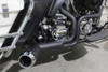 V-Twin #9104 - FLT Offset Megaphone 2:1 1-3/4 inch  Exhaust Black with Chro