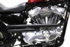 V-Twin #78186B - XL Shotgun Exhaust Drag Pipe Set Black