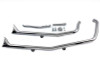 Paughco #726B2F - Exhaust Drag Pipe Set Fishtail Chrome