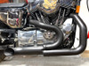 V-Twin - Wyatt Gatling 2 into 1 Exhaust Header Set Black