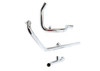 V-Twin #735-1 - Dual Crossover Chrome Exhaust System