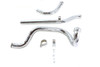 Paughco #735B - Dual Crossover Chrome Exhaust System
