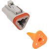 Namz #DP-3G - Deutsch Plug - 3 Pin - Gray