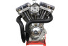V-Twin #8914 - LAF Straight Down Drag Pipe Set Black