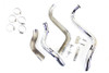 V-Twin #1951 - Straight Down Drag Pipe Set Chrome with Heat Shields