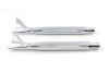 V-Twin - Chrome Tapered Fishtail Muffler Set 27 inch