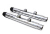 Wyatt Gatling - 2-1/4 inch Diameter Chrome Straight Muffler Set