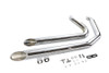V-Twin #7442 - Wyatt Gatling Exhaust Drag Pipe Set Down Slash Shorty