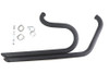 V-Twin #78837B - Side By Side Drag Pipe Set Black