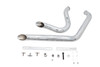 V-Twin - Stacked Short Goose Style Drag Pipe Set Chrome