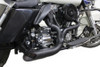 V-Twin #3442 - FXD 2:1 Lake Side Pipe Exhaust Black