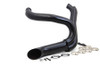 V-Twin - Black Wyatt Gatling 2 into 1 Exhaust Pipe Header Kit