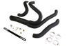 Wyatt Gatling #2001 - Black Wyatt Gatling 2 into 1 Exhaust Pipe Header Kit