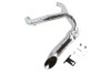Wyatt Gatling #7947 - Chrome Wyatt Gatling 2 into 1 Exhaust Pipe Header Kit
