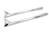 Wyatt Gatling - 36 inch Straight Fishtail Extension Set Chrome