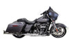 Wyatt Gatling #2067 - M8 36 inch Straight Fishtail Exhaust Extension Set Chrome