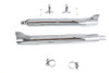 V-Twin - 1961 Style Fishtail Muffler Kit Chrome