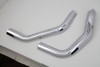 V-Twin #78544 - Plain Heat Shield Set Chrome