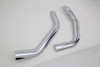 V-Twin #78544 - Plain Heat Shield Set Chrome