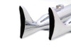 V-Twin #FH-01-CHROME - M8 Chrome Fishtail Muffler Set