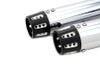 V-Twin #SM-02-CHROME - Chrome Tapered Revolver Tip Muffler Set