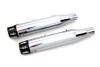 V-Twin #SM-02-CHROME - Chrome Tapered Revolver Tip Muffler Set
