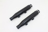 V-Twin #SM-02-BLACK - Black Tapered Revolver Tip Muffler Set Black