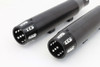 V-Twin #SM-02-BLACK - Black Tapered Revolver Tip Muffler Set Black