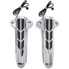 Ciro #43001 - Forkini Lower Leg Covers - Chrome - With LEDs