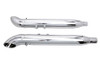 V-Twin - M8 Glide Turn Out Muffler Set Chrome