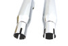 V-Twin - Mini Fishtail Muffler Set Chrome
