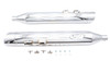 Wyatt Gatling #6149 - Wyatt Gatling Muffler Set Chrome with Chrome Slash Up Tips