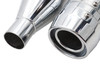Wyatt Gatling #2439 - Wyatt Gatling Muffler Set Chrome with Chrome Rocket Booster