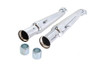 V-Twin - Chrome 20 inch Megaphone Upsweep Slip On Muffler Set