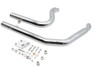 Ultima #60-301 - Big Growl Exhaust Drag Pipe Set Snub Nose Chrome